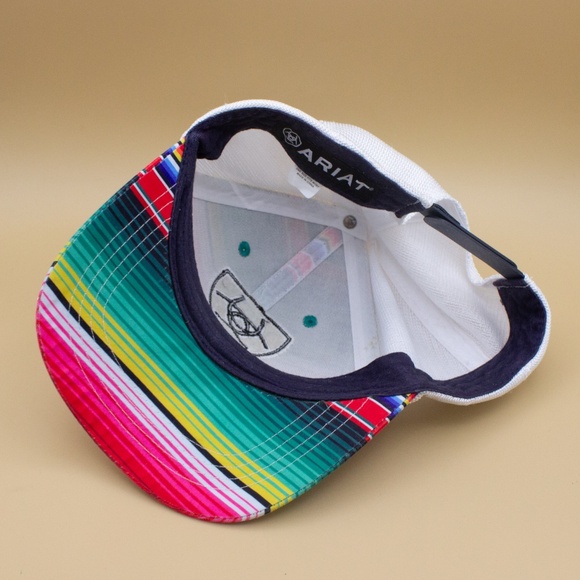 Ariat Serape Striped Mesh Snap Back Baseball Cap Women's Size OSFM - Picture 7 of 7
